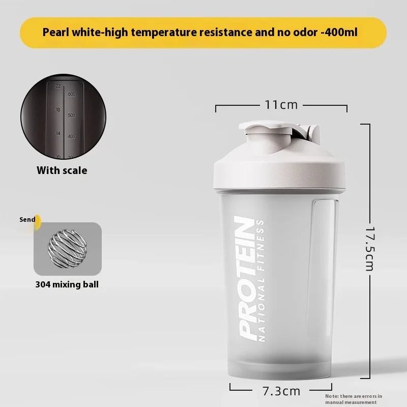 Shaking Cup Fitness Sports Water Cup Protein Powder Shaking Cup Milk Shake Brewing Mixing Cup Male Female Cup