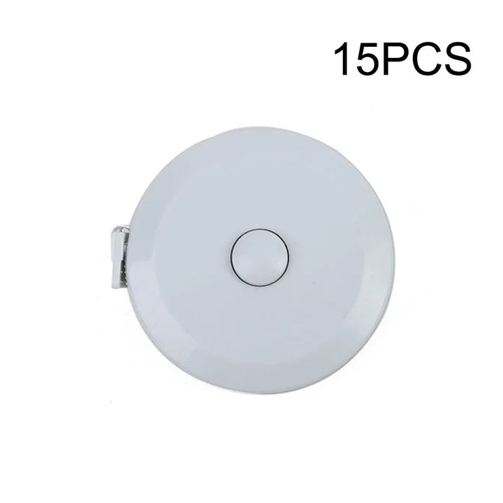 1PC/15PCS 1.5M Small Tape Measure Portable Student Soft Leather Three Measurement Clothes Automatic Recycling