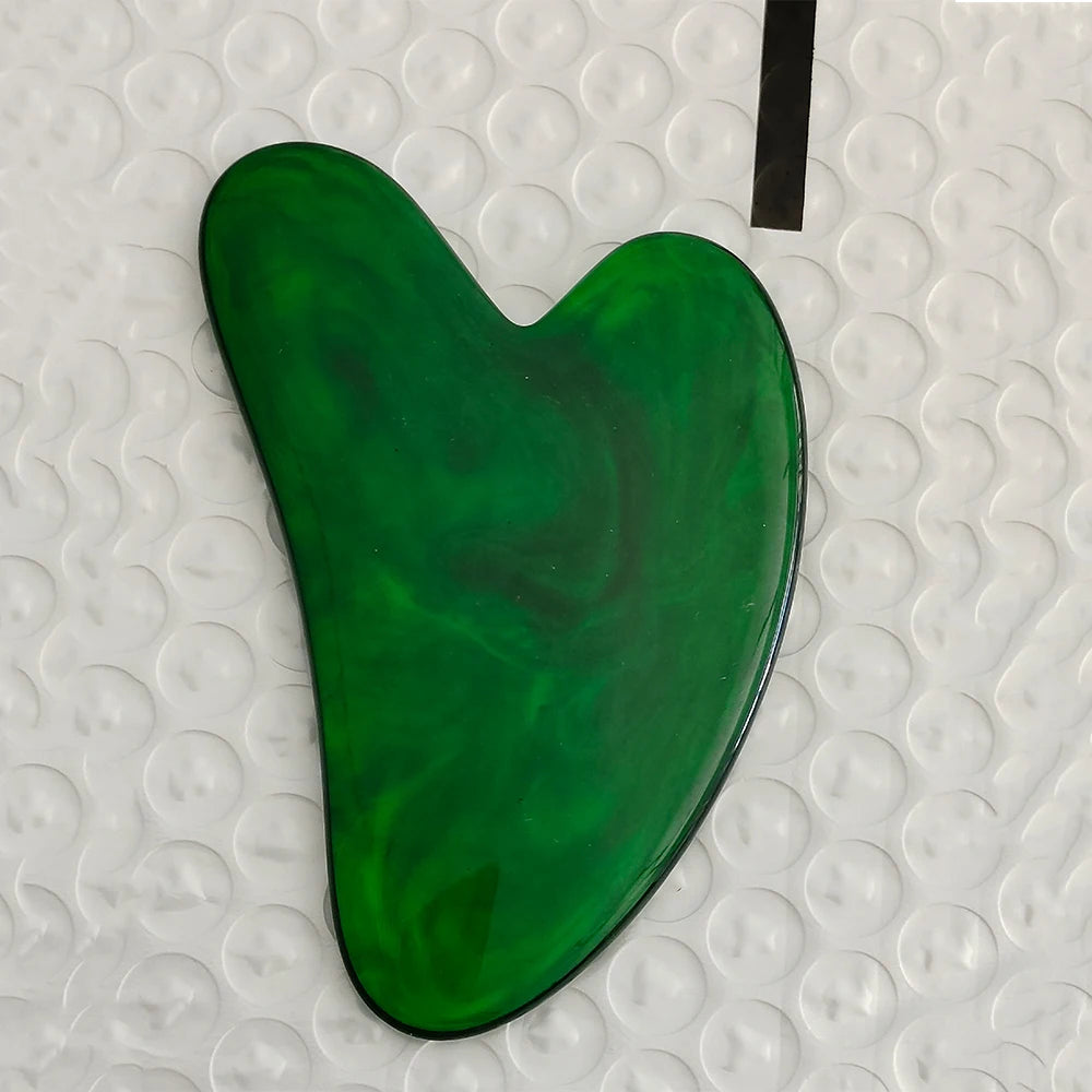 1PC Resin Gua Sha Massage Board Facial Skincare Guasha Tools Face Massager Scrapers for Face Neck Back Body SPA Massage Tool