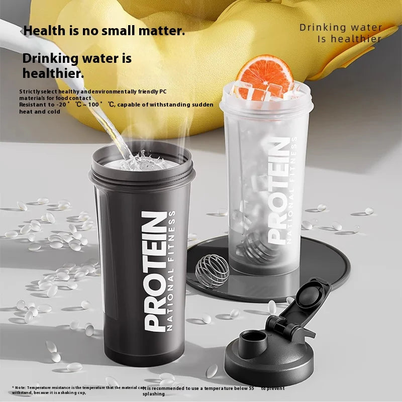 Shaking Cup Fitness Sports Water Cup Protein Powder Shaking Cup Milk Shake Brewing Mixing Cup Male Female Cup