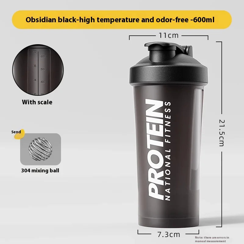 Shaking Cup Fitness Sports Water Cup Protein Powder Shaking Cup Milk Shake Brewing Mixing Cup Male Female Cup