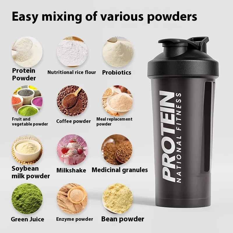 Shaking Cup Fitness Sports Water Cup Protein Powder Shaking Cup Milk Shake Brewing Mixing Cup Male Female Cup