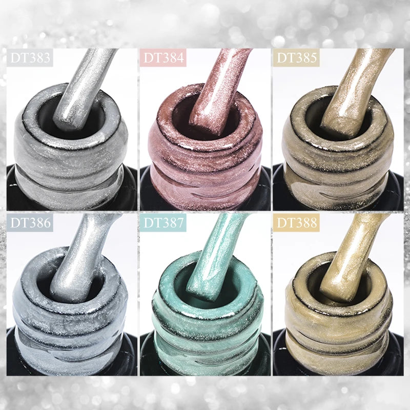 7Ml Cat Magnetic Gel Nail Polish Pink Silver Semi Permanent Glitter Magnetic Gel UV/LED Needed Soak off Painting Vanrish Design